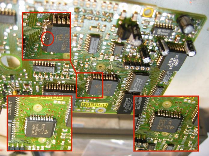 Radio-osan modifiointi 1750hz/CTCSS/DTMF-käyttöön (jatkoa) Uuden PLCC EPROM-piirin juottaminen onnistuu tavallisella 25-50W juottimella sekä ohuella tinalangalla, mikäli juotoskokemusta on kertynyt