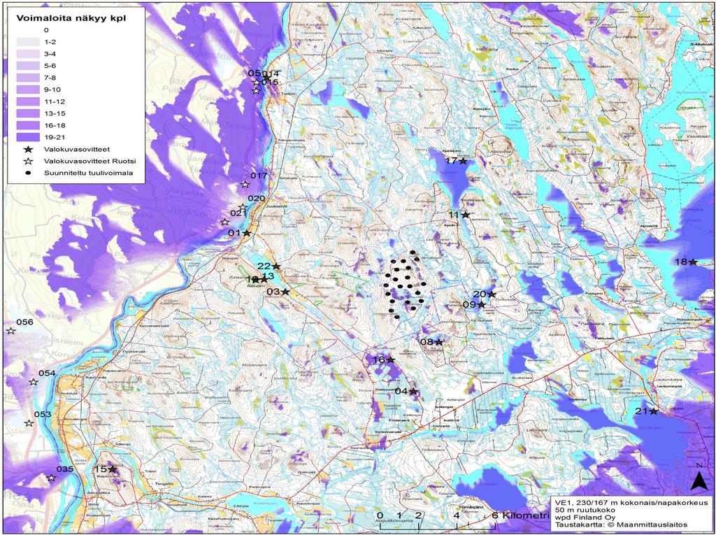 FCG FINNISH CONSULTING GROUP OY VE1, VE2 ja VE3 3 (67) 7.5.2015 Näkymäalueanalyysi ja valokuvasovitteet Kuva 1.