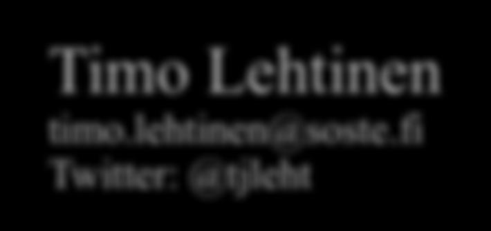 fi Twitter: @tjleht Lisätietoja www.