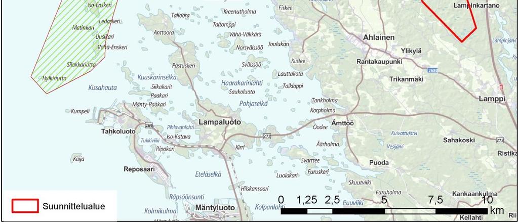 Se muodostuu suojaisasta Kolpanlahdesta ja sen saarista sekä rikkonaisesta rantaviivasta jatkuen joen suistomaiseen osaan. Alueen pinta-ala on 2558 ha ja edustaa suistomuodostumaa eli deltaa.