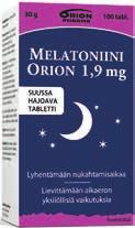 Vahva melatoniinivalmiste, joka lyhentää nukahtamisaikaa ja vähentää aikaeron