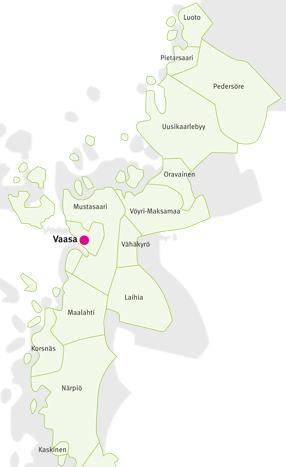 1. Osahankkeen organisoituminen Pietarsaari on osa Pohjanmaan Potku II-hanketta.