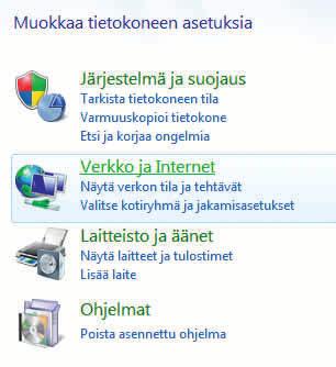 Siirry Verkko- ja jakamiskeskukseen TIETOJA Verkko- ja