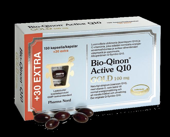 Energiaa luonnollisesti BIO-QINON Q10 GOLD 100 mg