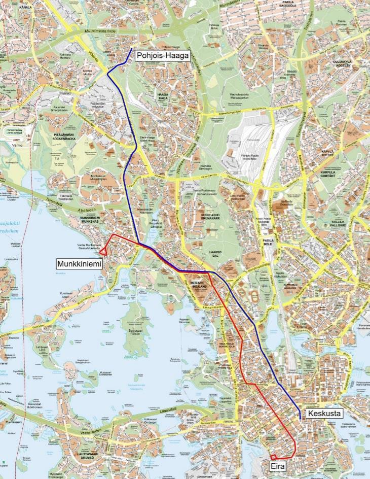 Läntisen kantakaupungin raitiotie Läntisen kantakaupungin raitiotie koostuu Fredrikinkadun, Topeliuksenkadun, Nordenskiöldinkadun raitioteitä sekä pohjoispään vaihtoehtoisista linjauksista