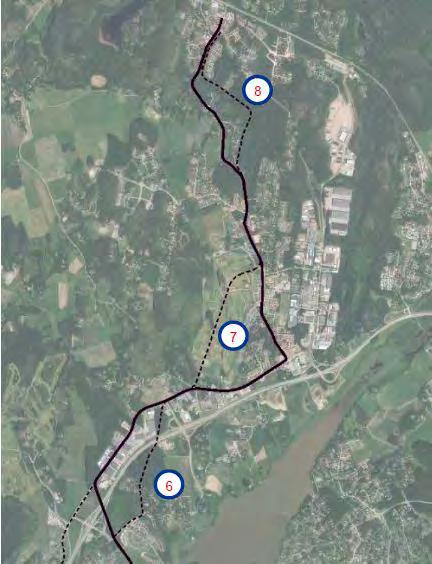 Yhteysväli Viiskorpi Kalajärvi (liite 2) Suosituslinjaus Viiskorvesta pikaraitiotie kulkee Koskelontien ja Juvankartanontien käytävässä Niipperintielle mahdollisesti Niipperintiellä tarvitaan paikoin