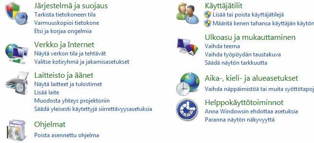 Valitse Ohjelmat-kohdassa Poista asennettu ohjelma, niin näet luettelon