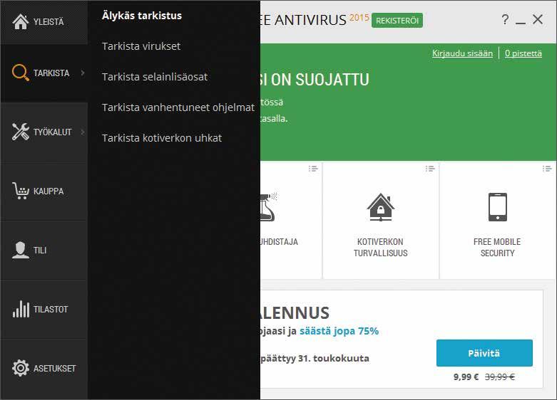 TESTI: Paras maksuton virustorjunta Testasimme yhteistyössä riippumattoman saksalaisen tietoturvainstituutin AV-Testin kanssa neljä Windowsin suosituinta maksutonta virustorjuntaohjelmaa.