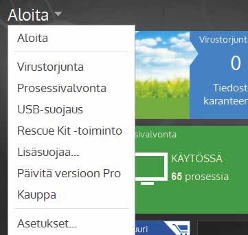 Napsauta painiketta Luo USBpalautusasema, niin saat tehtyä saastuneen koneen käynnistävän pelastuslevyn. Napsauta sitten seuraavassa ikkunassa painiketta Käynnistä.