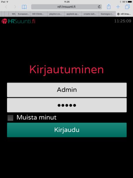 Ohjelma toimii tietokoneissa Chrome, IE ja Safari selaimilla ja myös Android ja ipad tableteilla sekä erilaisilla puhelimilla (Android ja iphone).