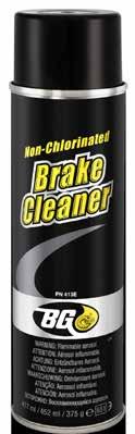BG Non-Chlorinated Brake Cleaner Turvallisesti, tehokkaasti, ja silmäräpäyksessä poistaa