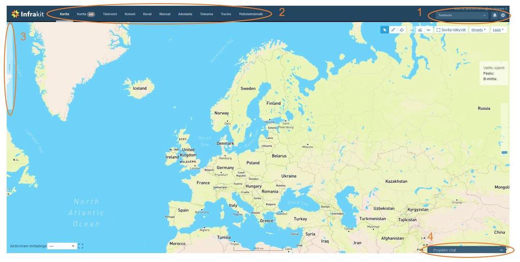 26 6 INFRAKIT-OPAS (OHJEISTUS JÄRJESTELMÄN KÄYTTÖÖN) 6.1 Kirjautuminen palveluun Infrakitiin kirjaudutaan osoitteessa: https://infrakit.com/kuura/login.htm (Kuvio 9).
