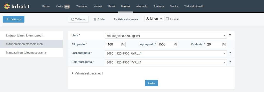 43 Mikäli yksittäisiä valmistumispäivämääriä halutaan muuttaa, valmiit päivämäärämerkinnät täytyy ensin poistaa.