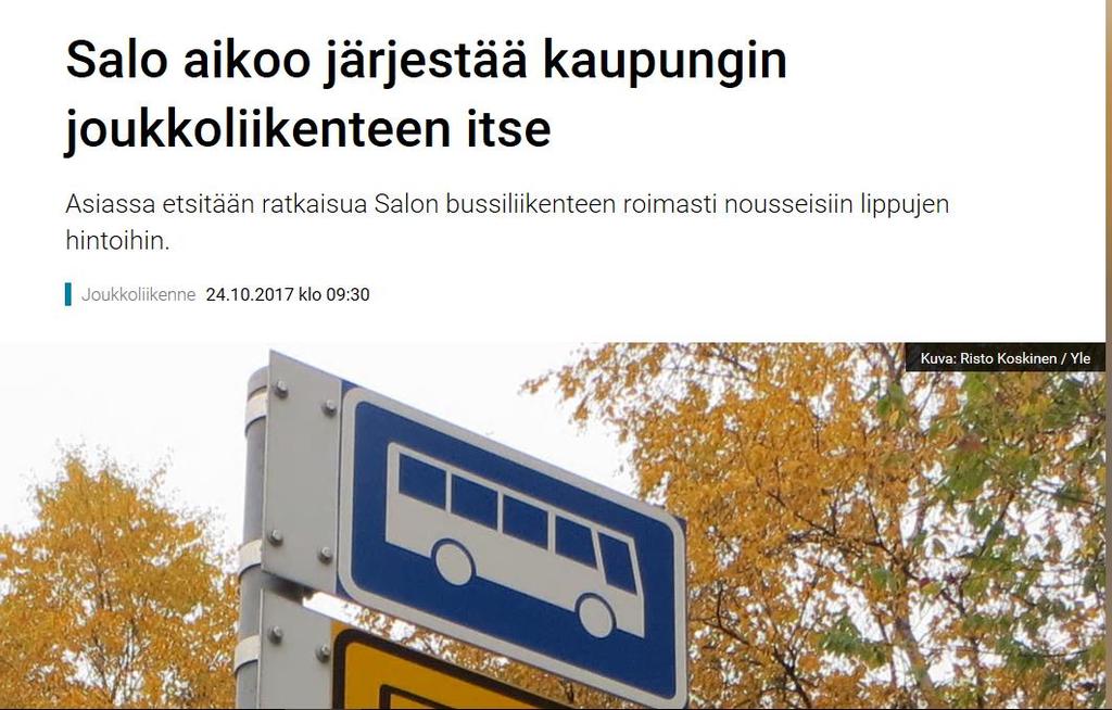 Päätösesitys järjestämistavan muutoksesta