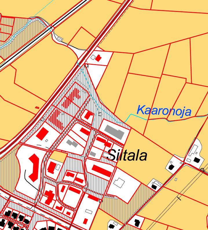 Ympäristöhäiriöt 3.1.4 Maanomistus Liikennemelu aiheuttaa alueella ympäristöhäiriötä. Alueen melutasoa ei ole mitattu, koska melulle herkkiä toimintoja ei ole tarkoitus rakentaa alueelle.