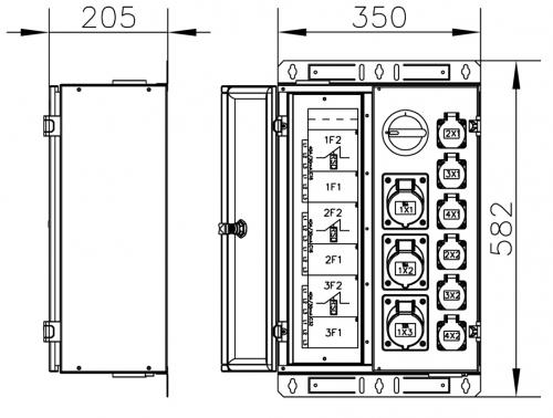 40094 TPK-S 6 50x580x05 sähkönjakeluunkin.