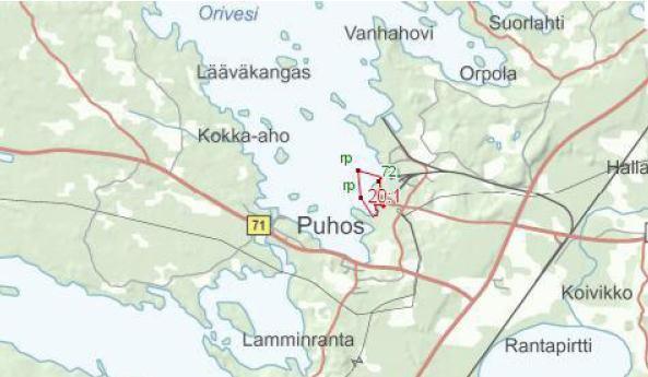 liittyvä Oriveden rannassa oleva