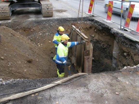 viheralueiden ja vesihuollon omajohtoisen rakentaminen sekä ulkovalaistus.