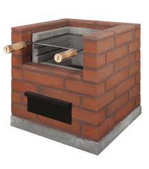4 ilmansäätöventtiiliä tarkkaan hiilloksen hallintaan. Grillaus ala 2 x Ø 45 cm. Korkeus 106 cm. 6417264045618.