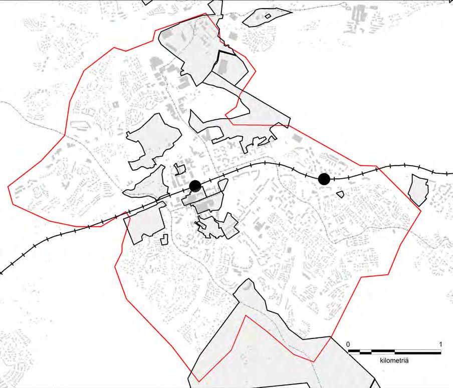 VIREILLÄ OLEVIA ASEMAKAAVOJA Kaupunkisuunnittelukeskuksen vuoden 2017 työohjeman mukaiset vireillä olevat asemakaavat tarkastelualueella: 25 14 6 JOKISILTA 7 KAUPUNGINKALLIONRINNE 8 HONKAPORTINRINNE