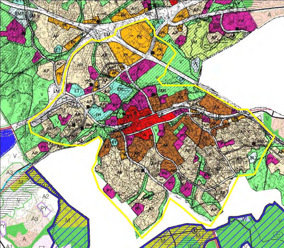 yleiskaava 1996 Espoon pohjois- ja