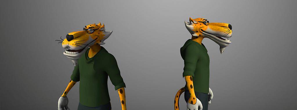 14 Kuva 8. Teksturoitu malli (Talvi Digital, 2009) Zbrushissa työstettiin ainoastaan hahmon tekstuureja.