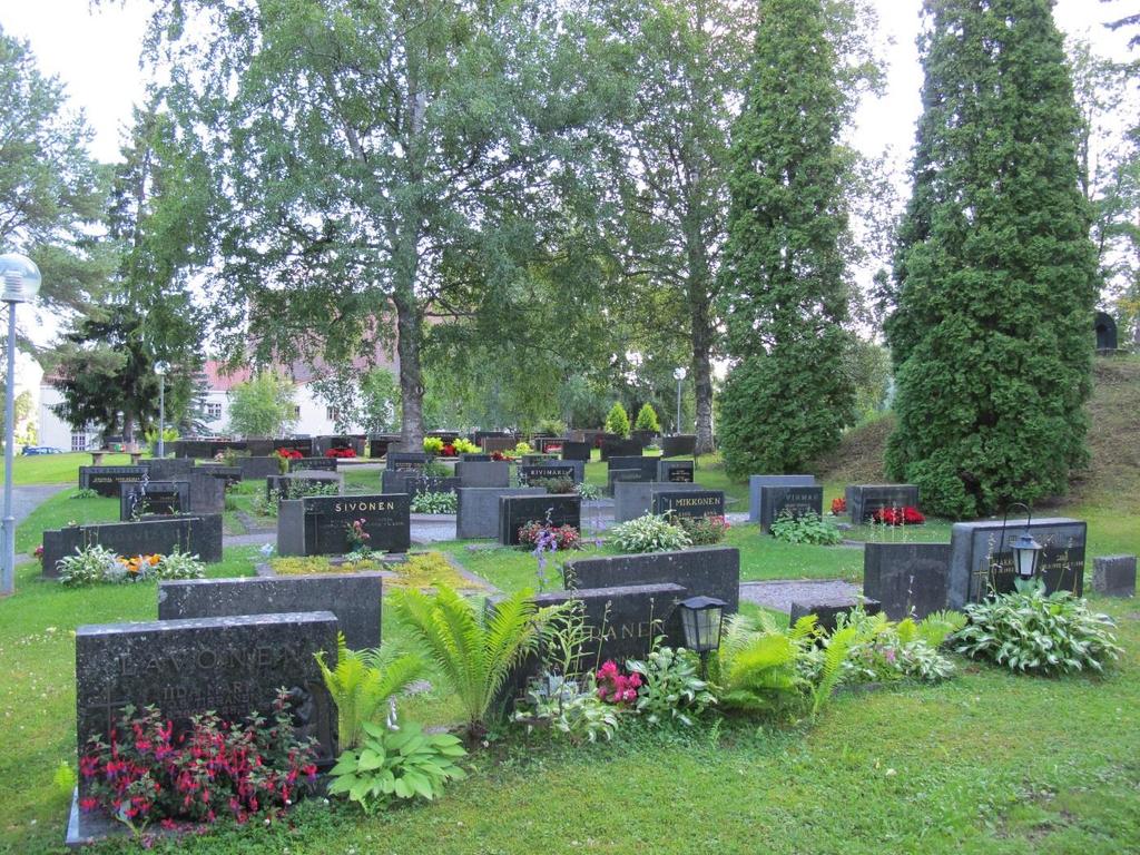 Osasto D, rivit 1-7 ruumishuoneen pohjoispuolella.