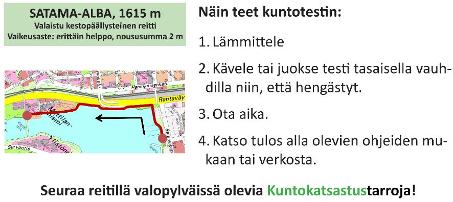 ja reittikartta.