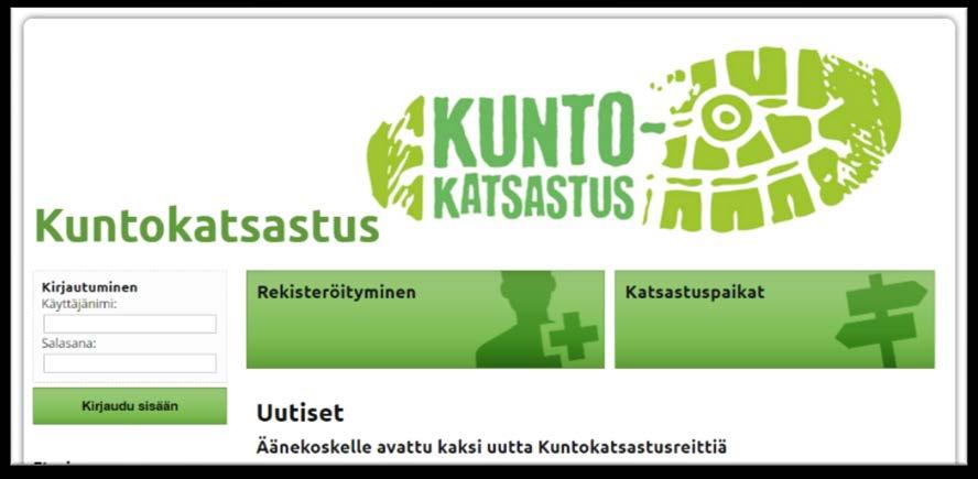 KUVA 6 Kuvakaappaus kuntokatsastus.info -etusivulta 2.