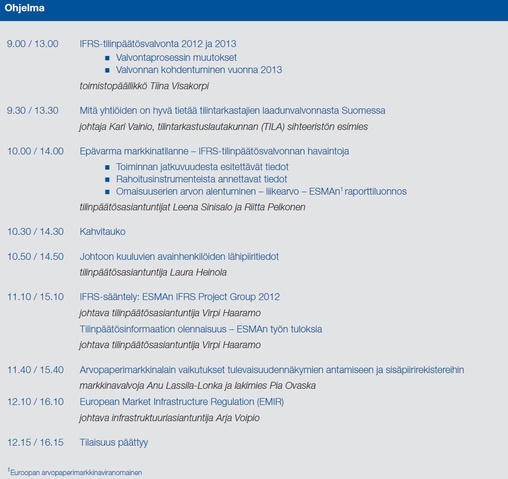 Listayhtiöiden taloudellinen raportointi