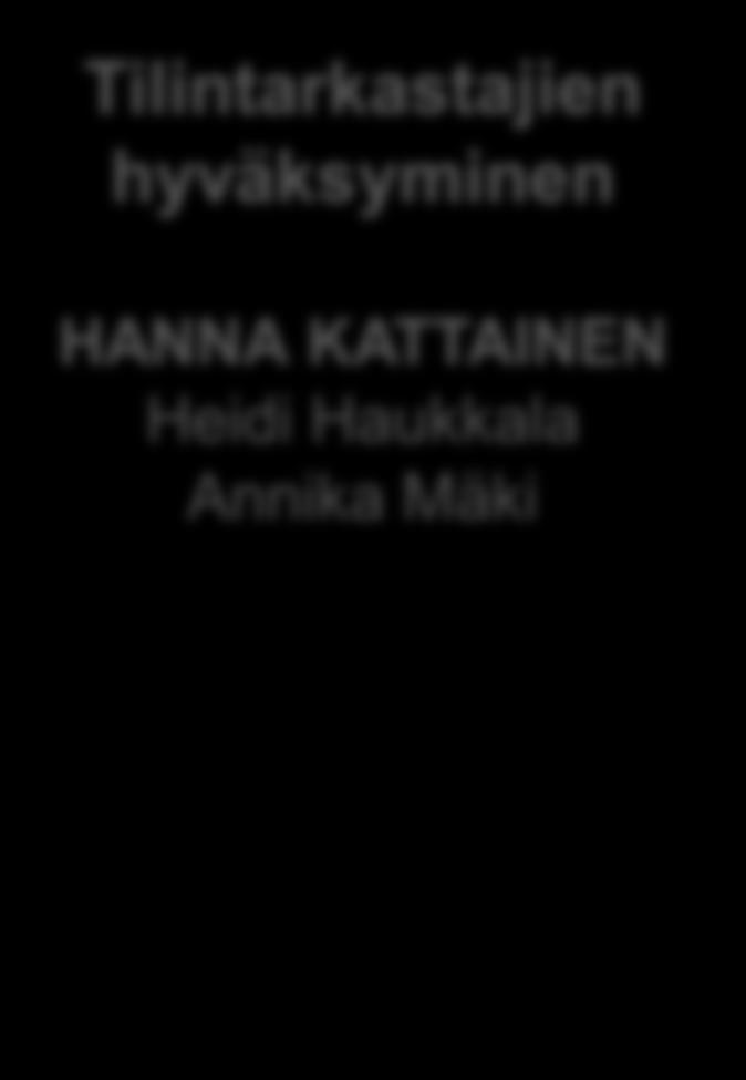 Heidi Haukkala Annika Mäki Tutkinta- ja rekisteriasiat
