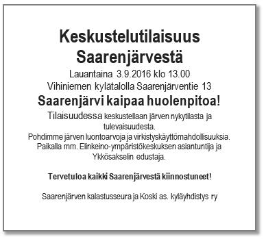 Ta s vaihes ta ytty oletta, et korsteeni vetta, jossei nii tunnelma o iha toiselaine, tai voi jouttu silmi pyyhkima siinki tunnelmas.