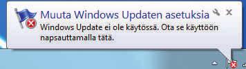 Jos osa jonkin ohjelman tiedoista jää piiloon, siirrä hiiri hetkeksi sen ylle, niin tiedot ilmaantuvat esiin.