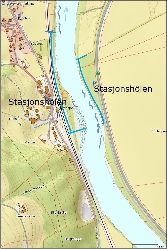 Länsiranta on helpompi kalastaa ja kahlata ja myös heittotilaa on hyvin. Itäranta on jyrkkä ja virta on voimakas.