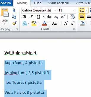 Tee selkeitä luetteloita Luettelemerkeillä saa luettelomaisista teksteistä paljon Lisää näyttäviä