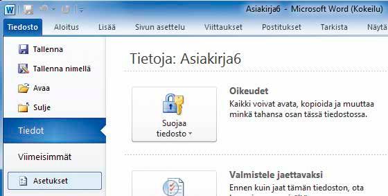 0 Vaihda asiakirjan tiedostomuoto Microsoft Word 00 tallentaa oletuksena docx-tiedostomuodossa.