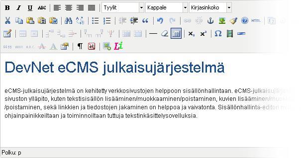 13 KUVIO 6. ecms-julkaisujärjestelmä (WMHost 2015) 3.
