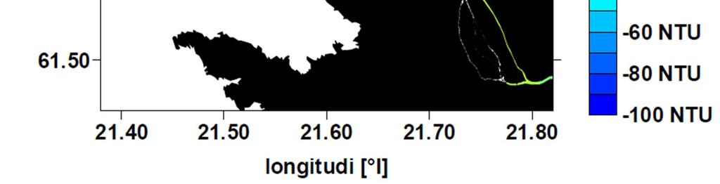 Mittauspäivänä puhalsi myrskyinen länsituuli. Kiirikki et al. 2004.