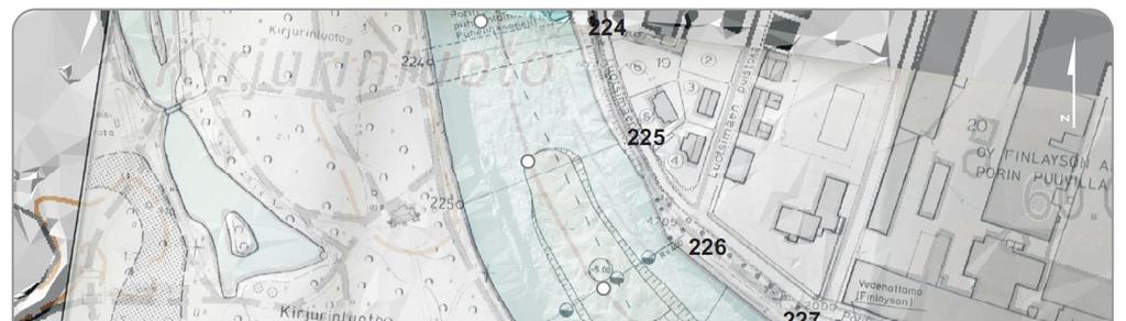 57 Jokijakso 3 sijaitsee Kokemäenjoen jokipaalun 252 ja Kirjurinluodonkärjen välissä (kuva 56).