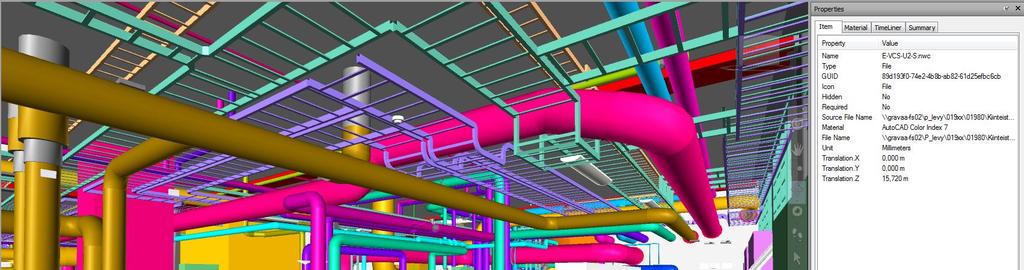 28 Kuva 10. Teknisen tason Navisworks 3D-malli.