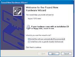 Felsökning Vianmääritys Feilsøking Fejlfinding www.hp.com/support Problem: (Endast Windows) Guiden Lägg till maskinvara startas. Åtgärd: Stäng alla fönster.