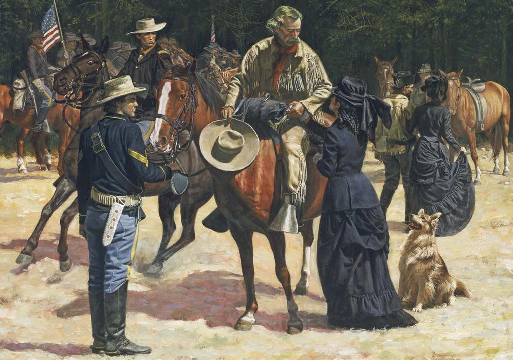 Custer kohteli sotilaita säälimättömästi mutta huolehti aina hyvin Elizabeth-vaimostaan. nousseet sotajalalle.