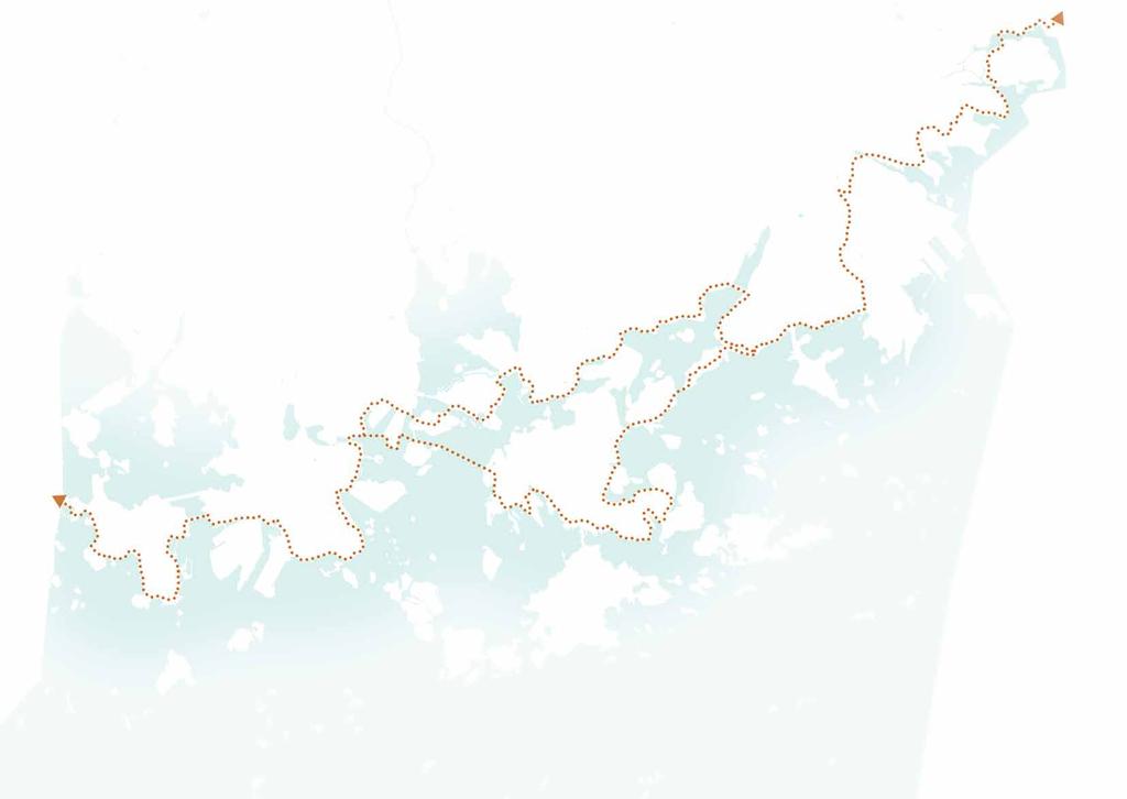 Tavoitteita ja ideoita Merenrantasilhuetit muodostavat kauniin