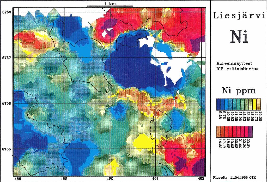 Liesjarvi Ni ppm