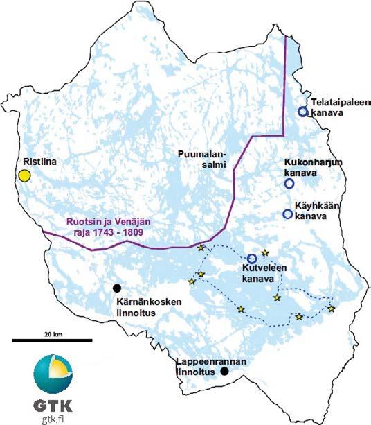 Padot sortuvat Suursaimaa saavutti veneilykartan alueella suurimman laajuutensa 6 300 5 700 vuotta sitten.