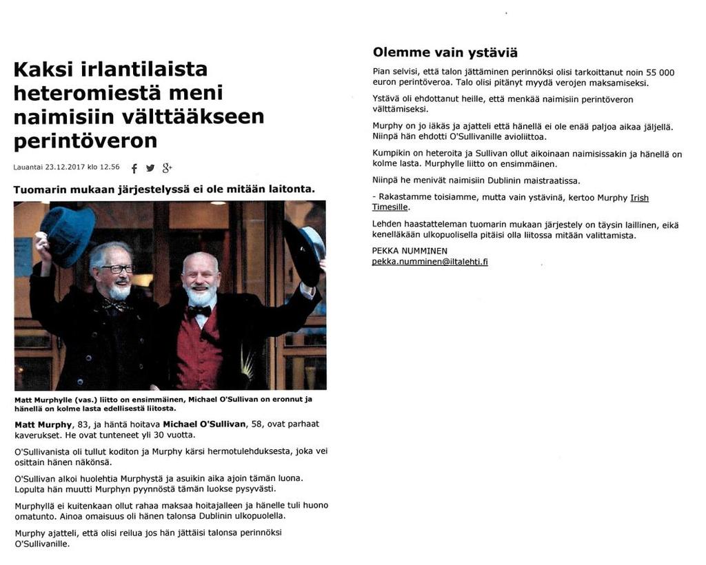 EIT: Heteroparia ei syrjitty parisuhteen rekisteröinnin epäämisellä Ottaen huomioon, ettei avioliiton ja rekisteröidyn parisuhteen välillä ollut enää merkittäviä eroja Itävallassa, EIT:n 5.