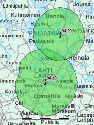 0 Sysmä 106.8 Lahti 2 (nyk.