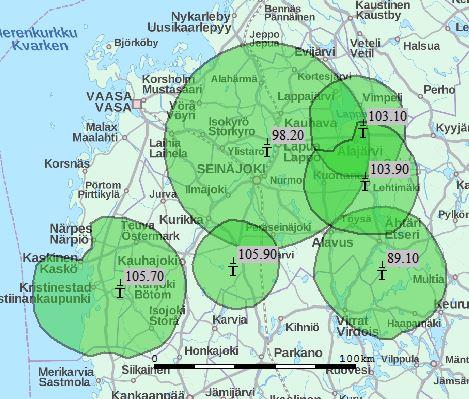 Pohjanmaa, Etelä-, Keski- ja Pohjois-Pohjanmaa Seinäjoki 2 (nyk.