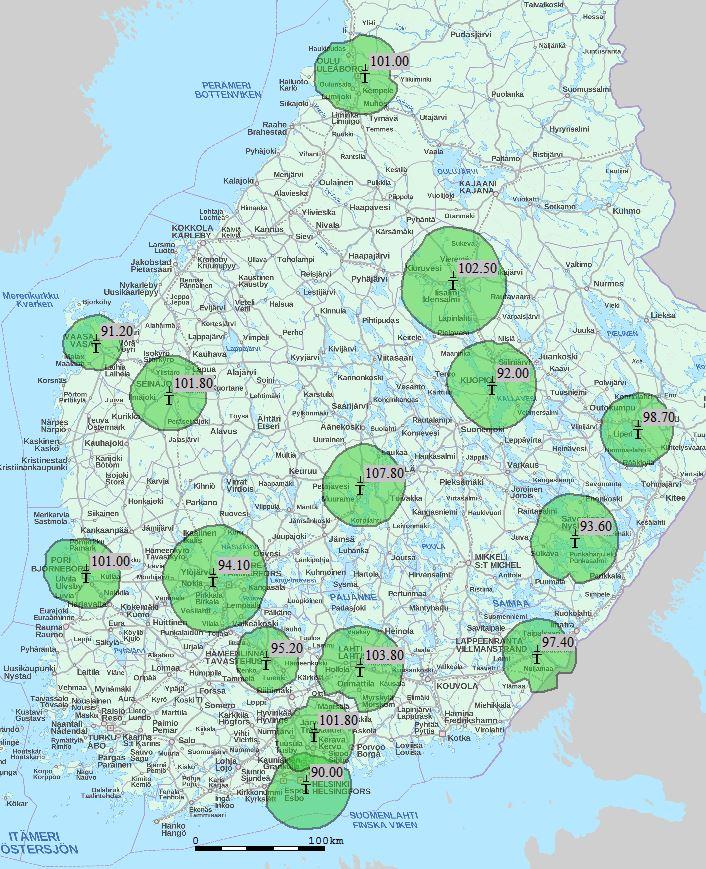 Uusi TK b (58% väestöpeitto) Yhdistetty alueelliset- ja paikalliset kokonaisuudet (nyk.