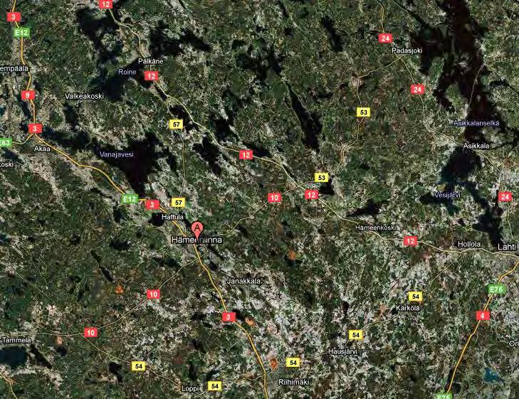 Maakuntataso metsäyhteys Evon Natura Aulangonjärven takamaasto Rengon suot Katumajärven itäpuoli Tammelan